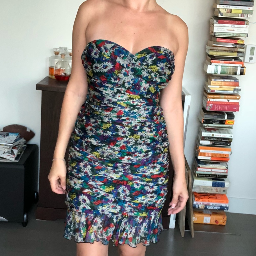 Jill Stuart floral ruched Dress